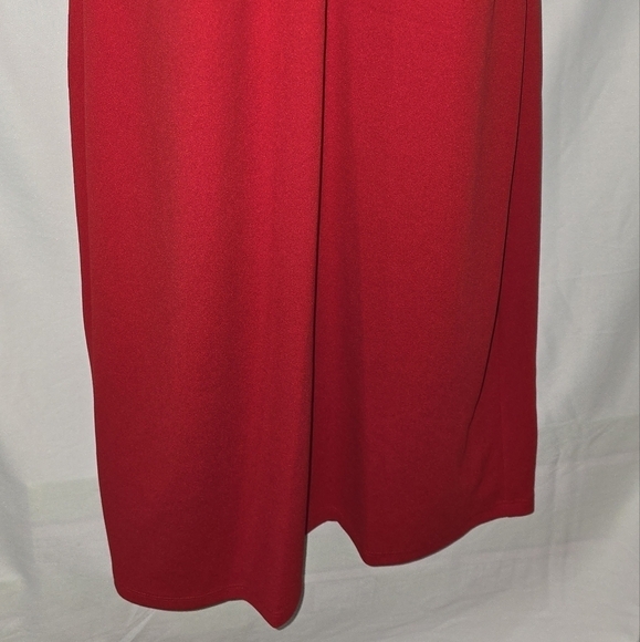 Bebe Women's Halter Scuba Crepe Bodycon Dress, Red Size 4 Or 12 - Pick One - Picture 6 of 11